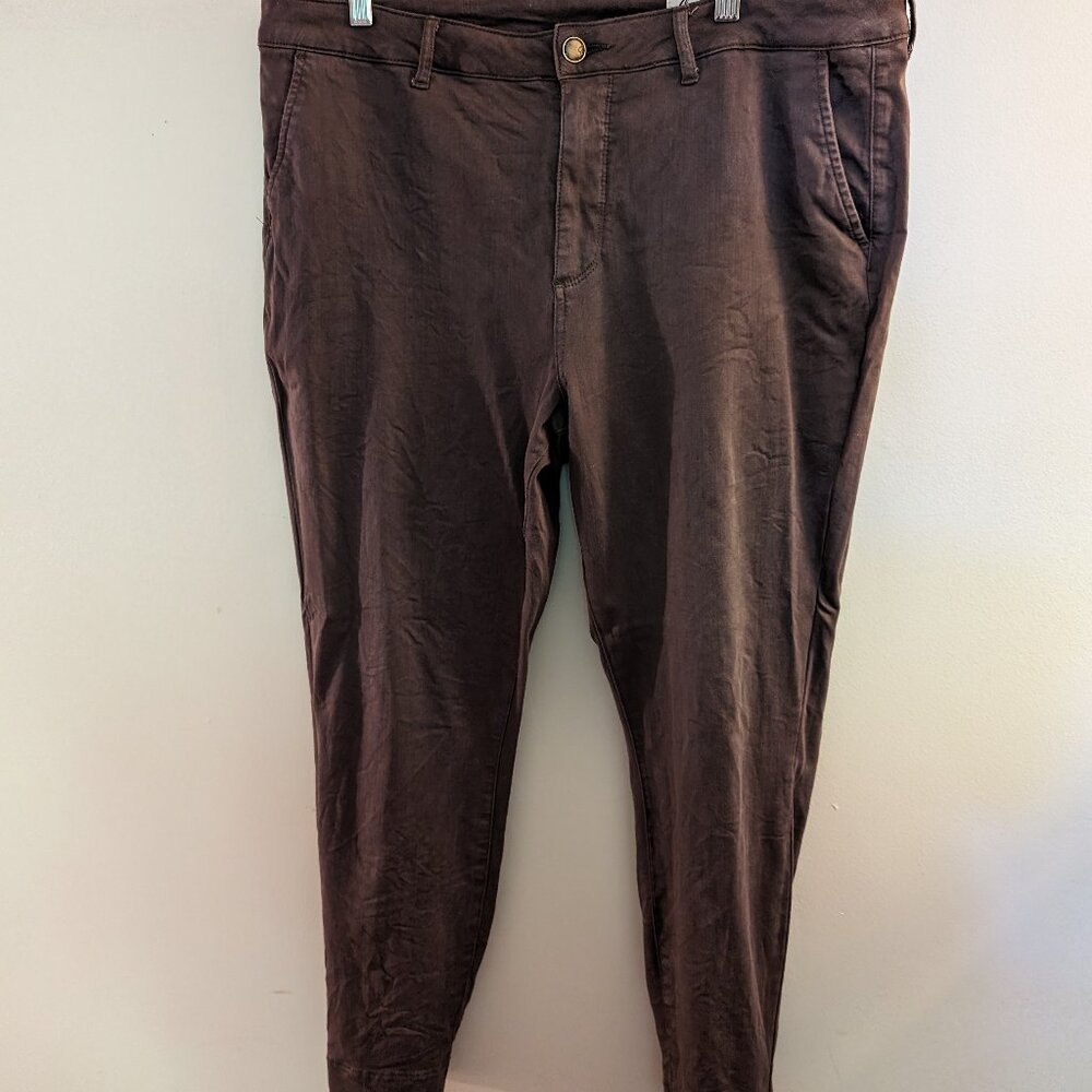 Women's Cosmic Blue Love Callie Eco Cuffed Skinny Pant, Size 16, Brown